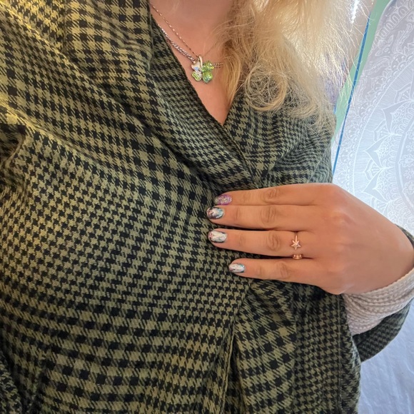 ❤️🧣BEAUTIFUL DESIGNER SCARF🧣❤️LONG EUC GIFT BLACK CHECKED - Picture 8 of 13